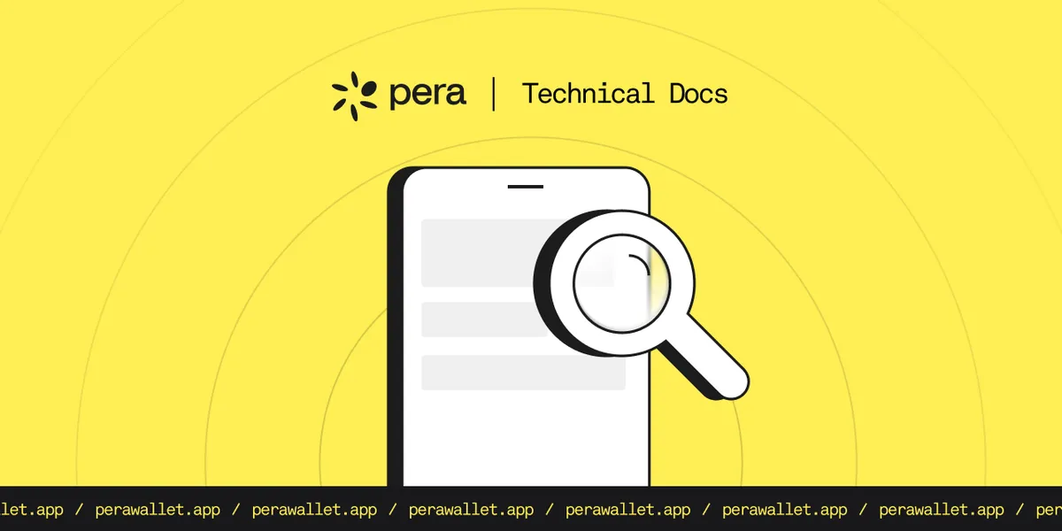 يحتوي Pera Connect SDK 1.6.0 على توقيع تجريبي لملحق متصفح ARC-27.